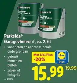 Lidl Parkside garagevloerverf aanbieding