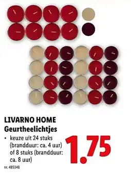 Lidl Livarno home geurtheelichtjes aanbieding