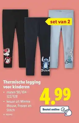Lidl Thermische legging voor kinderen aanbieding