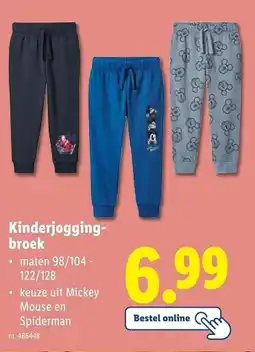 Lidl Kinderjogging- broek aanbieding