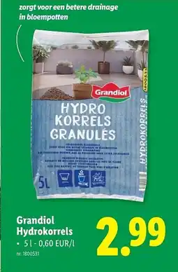 Lidl Grandiol hydrokorrels aanbieding