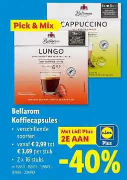 Lidl Bellarom koffiecapsules aanbieding