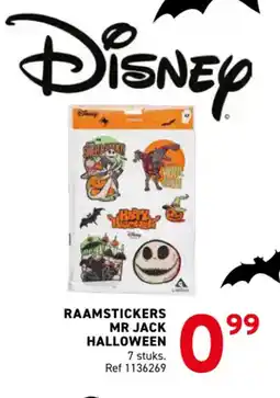 Trafic Raamstickers mr jack halloween aanbieding
