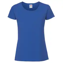 Decathlon Dames Iconic 195 Premium Ringspun Katoenen TShirt (Koningsblauw) aanbieding