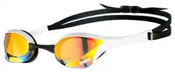 Decathlon Arena Zwembril Cobra Ultra Swipe Mirror Geelkoper/Wit aanbieding
