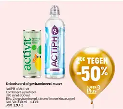 Delhaize Geioniseerd of gevitamineerd water aanbieding
