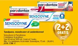Delhaize Tandpasta, mondwater of tandenborstel aanbieding