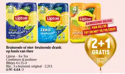 Delhaize Bruisende of niet-bruisende drank op basis van thee aanbieding