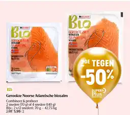 Delhaize Gerookte Noorse Atlantische biozalm aanbieding
