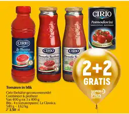 Delhaize Tomaten in blik aanbieding