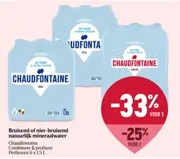 Delhaize Bruisend of niet-bruisend natuurlijk mineraalwater aanbieding