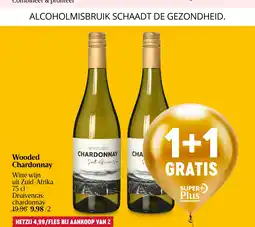 Delhaize Wooded Chardonnay aanbieding
