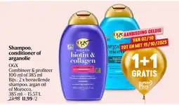Delhaize Shampoo, conditioner of arganolie aanbieding