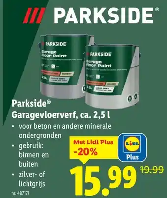 Lidl ParksideⓇ Garagevloerverf, ca. 2,5| aanbieding