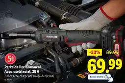 Lidl Parkside Performance Accuratelsleutel, 20 V aanbieding