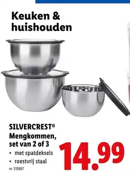 Lidl SILVERCREST Mengkommen, set van 2 of 3 aanbieding