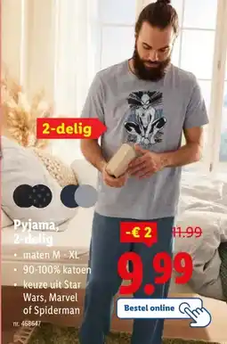 Lidl Pyjama, 2-delig aanbieding