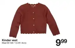Zeeman Kinder vest aanbieding