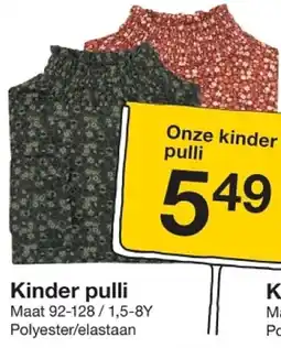 Zeeman Kinder pulli aanbieding