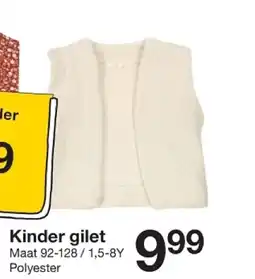 Zeeman Kinder gilet aanbieding