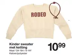 Zeeman Kinder sweater met ketting aanbieding