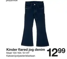 Zeeman Kinder flared jog denim aanbieding
