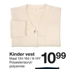 Zeeman Kinder vest aanbieding