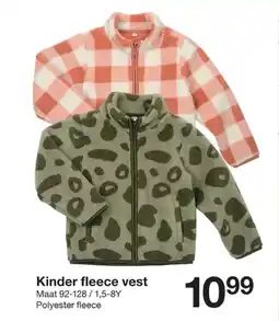 Zeeman Kinder fleece vest aanbieding