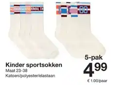 Zeeman Kinder sportsokken aanbieding