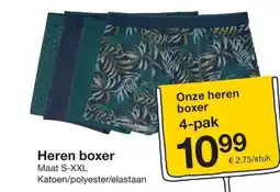 Zeeman Heren boxer aanbieding