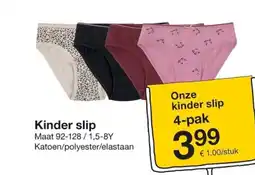 Zeeman Kinder slip aanbieding