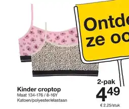 Zeeman Kinder croptop aanbieding