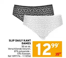 Trafic Slip daily kant dames aanbieding