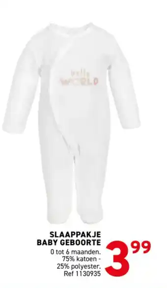 Trafic Slaappakje baby geboorte aanbieding