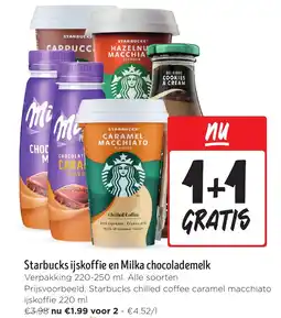 Jumbo Starbucks ijskoffie en Milka chocolademelk aanbieding