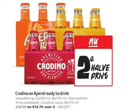 Jumbo Crodino en aperol ready to drink aanbieding