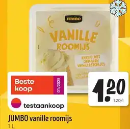 Jumbo Jumbo vanille roomijs aanbieding