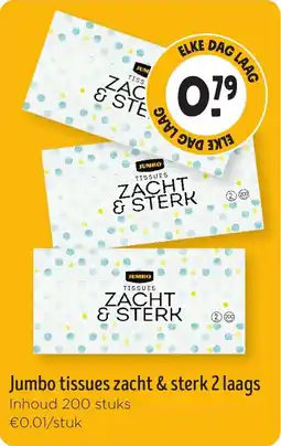 Jumbo Jumbo tissues zacht & sterk 2 laags aanbieding