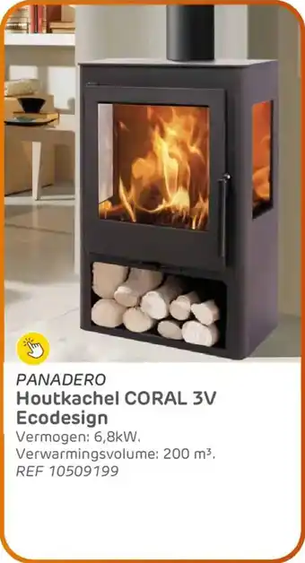 Panadero houtkachel coral 3V ecodesign
