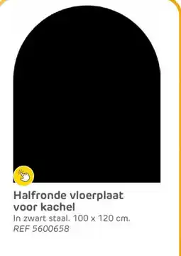 Brico Halfronde vloerplaat voor kachel aanbieding
