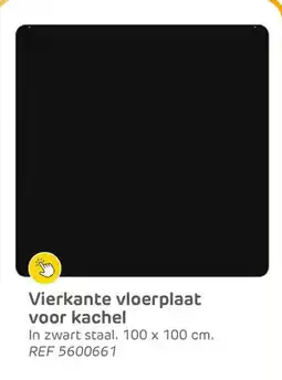 Brico Vierkante vloerplaat voor kachel aanbieding