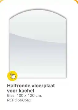 Brico Halfronde vloerplaat voor kachel aanbieding