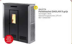 Brico Invicta Pelletkachel DAGLAN 9 grijs ref 10495599 aanbieding