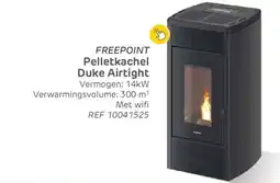 Brico Freepoint pelletkachel duke airtight ref 10041525 aanbieding
