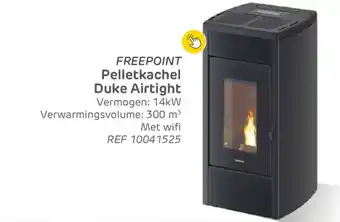 Freepoint pelletkachel duke airtight ref 10041525