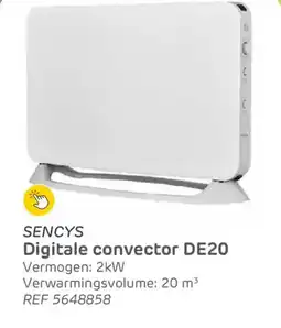 Brico Sencys Digitale convector DE20 ref 5648858 aanbieding