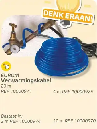 Brico Eurom Verwarmingskabel aanbieding