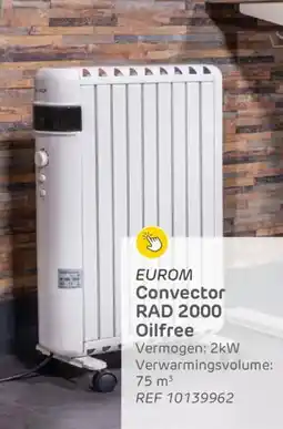 Brico Eurom Convector RAD 2000 Oilfree ref 10139962 aanbieding