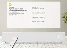 Brico Eurom Digitale convector Alutherm Baseboard wifi ref 10044621 aanbieding