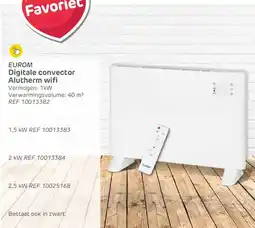 Brico Eurom Digitale convector Alutherm wifi ref 10013382 aanbieding